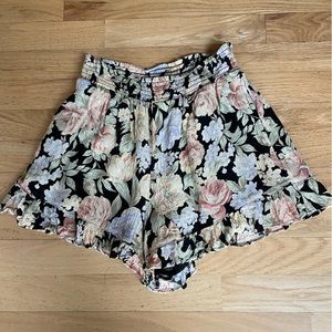 American Eagle women’s floral flowy dress shorts, size xs